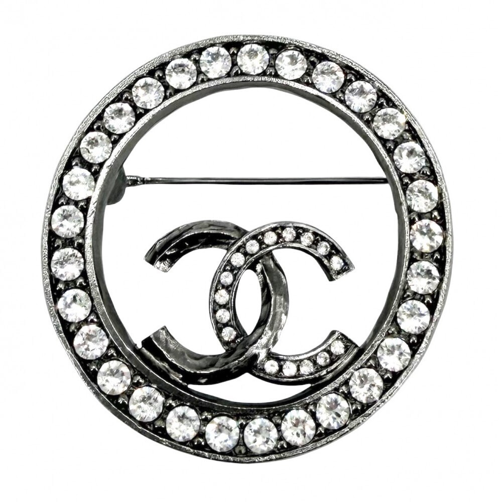 CHANEL Authentic Logo Brooch